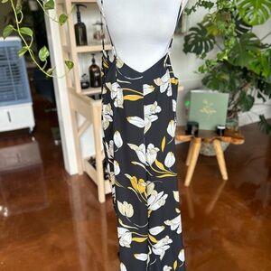 Lucca Floral Black and Yellow Jumpsuit